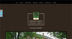 Desktop Screenshot of kruegerfamilyfuneral.com