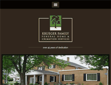 Tablet Screenshot of kruegerfamilyfuneral.com